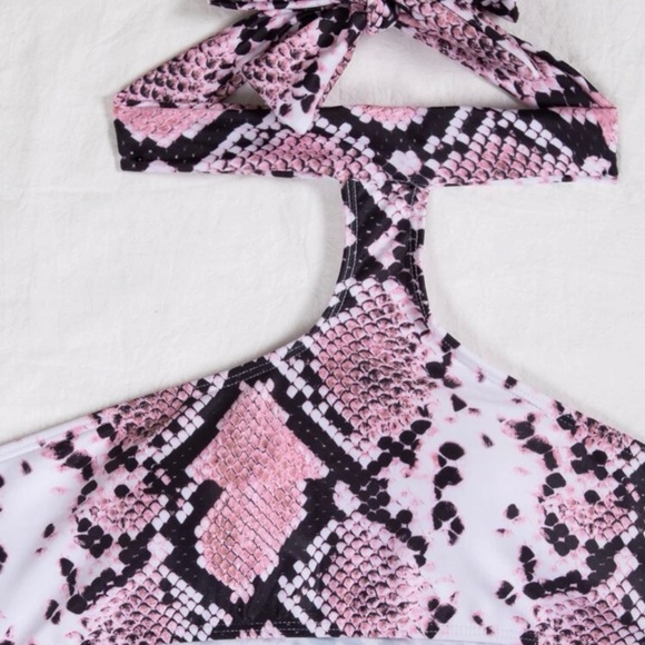 🩷 GORG CUTOUT BIKINI 🩷 WOMENS SMALL SNAKE PRINT HOT BIKINI - Picture 4 of 6